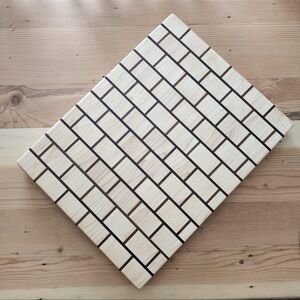 Brick Style Maple & Walnut End Grain Chopping Board